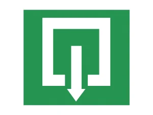 ACCESORIO BANDEROLA EVACUACIÓN FIG. SALIDA 318x160