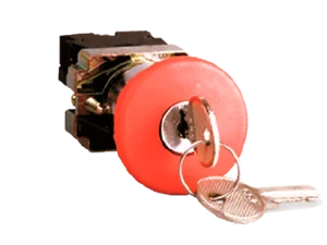 Pulsadores “Paro de emergencia” (Desenclavar con llave Ronis nº455)