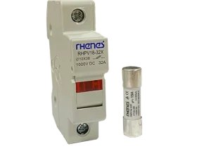Fusible y Base portafusible cilíndrico 10x38 mm - RHPV18-32X